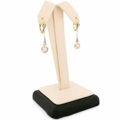 Boucles d'oreilles pendantes en diamant