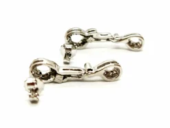 Boucles d'oreilles Pendantes Or blanc Diamant
