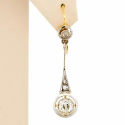 Boucles d'oreilles pendantes en diamant