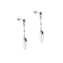 Boucles d'oreilles pendantes avec diamants