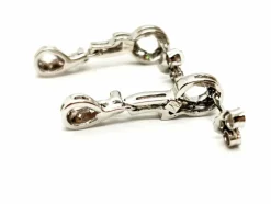 Boucles d'oreilles Pendantes Or blanc Diamant