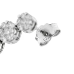 Boucles d'oreilles pendantes diamants