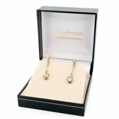 Boucles d'oreilles pendantes en diamant