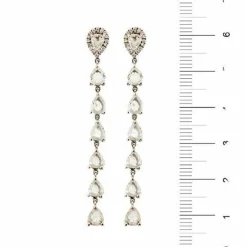 Boucles d'oreilles pendantes en diamant
