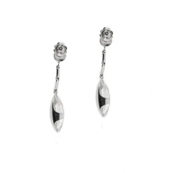 Boucles d'oreilles pendantes avec diamants
