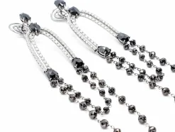Boucles d'oreilles Pendants Or blanc Diamant