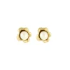 Boucles d'oreilles perles et or jaune