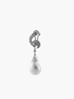 Boucles d'oreilles Perles baroques Diamants