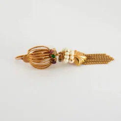 Boucles d'oreilles Perles et pierres de couleur