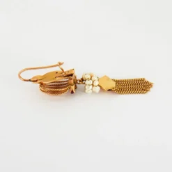 Boucles d'oreilles Perles et pierres de couleur
