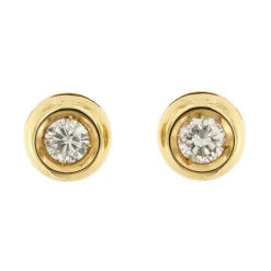 Boucles d'oreilles point lumineux avec diamants 0,30 ct
