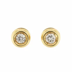 Boucles d'oreilles point lumineux avec diamants 0,30 ct