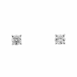 Boucles d'oreilles point lumineux avec diamants 0,20 ct