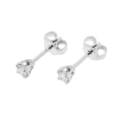 Boucles d'oreilles point lumineux avec diamants 0,20 ct