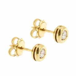 Boucles d'oreilles point lumineux avec diamants 0,30 ct