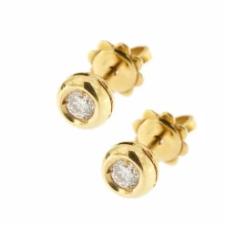 Boucles d'oreilles point lumineux avec diamants 0,30 ct