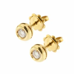 Boucles d'oreilles point lumineux avec diamants 0,30 ct