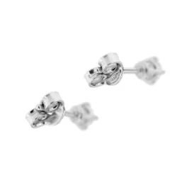 Boucles d'oreilles point lumineux avec diamants