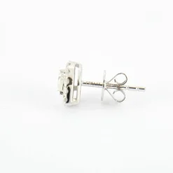 Boucles d'oreilles poires en Or blanc diamants
