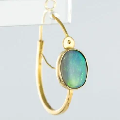 Boucles d'oreilles poissardes opales