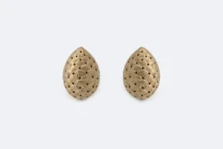 Boucles d'oreilles pommes de pin en or jaune