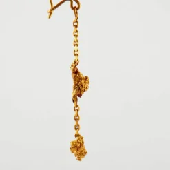 Boucles d'oreilles Pépites d'or
