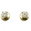 Boucles d'Oreilles Puces Diamants Or Jaune