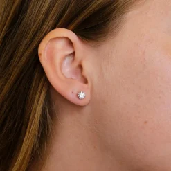 Boucles d'oreilles Puces Diamants