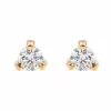 Boucles d'oreilles Puces Or rose Diamant