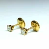 Boucles d'oreilles Puces Or jaune Diamant
