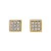 Boucles d'oreilles Puces Or rose Diamant