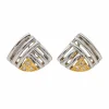 Boucles d'oreilles Puces Or blanc Diamant