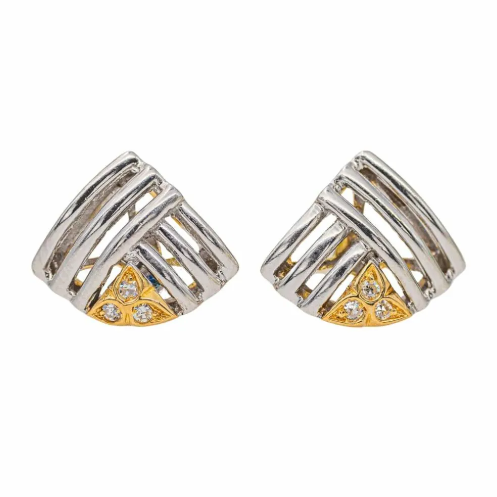 Boucles d'oreilles Puces Or blanc Diamant