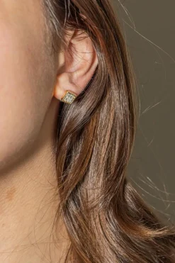 Boucles d'oreilles Puces Or rose Diamant