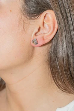 Boucles d'oreilles Puces Or blanc Diamant