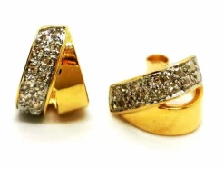 Boucles d'oreilles puces Or jaune Diamant