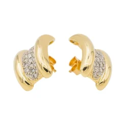 Boucles d'oreilles Puces Or jaune Diamant