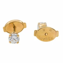 Boucles d'oreilles Puces Or blanc Diamant