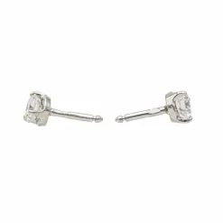 Boucles d'oreilles Puces Or blanc Diamant