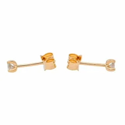 Boucles d'oreilles Puces Or rose Diamant