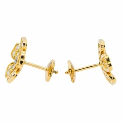 Boucles d'oreilles Puces Or jaune Diamant