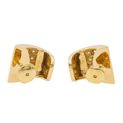 Boucles d'oreilles Puces Or jaune Diamant