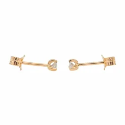 Boucles d'oreilles Puces Or rose Diamant