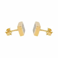 Boucles d'oreilles Puces Or rose Diamant