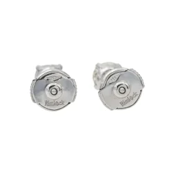 Boucles d'oreilles Puces Or blanc Diamant