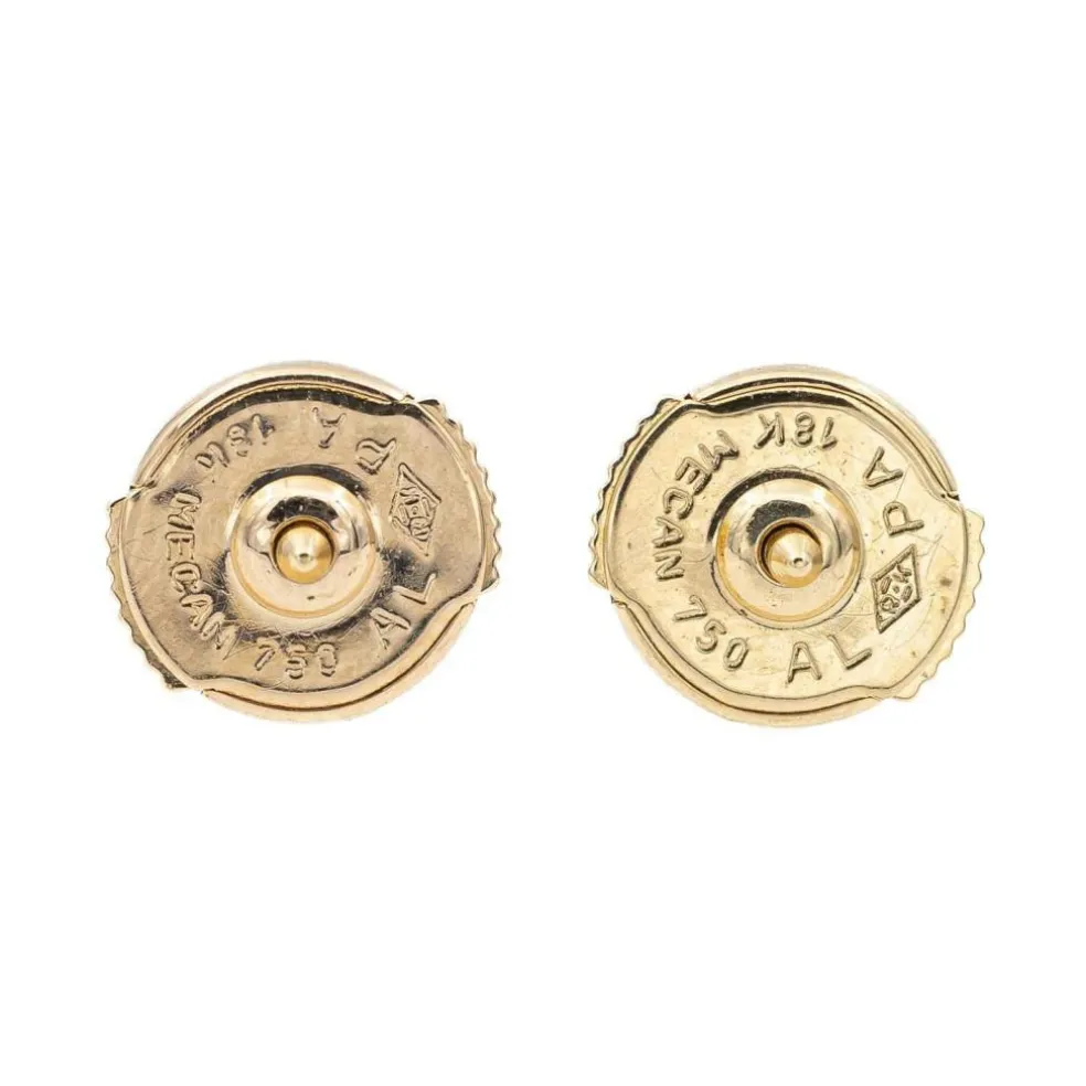 Boucles d'oreilles Puces Or jaune Diamant