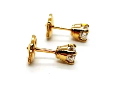 Boucles d'oreilles Puces Or jaune Diamant