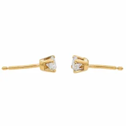Boucles d'oreilles Puces Or blanc Diamant