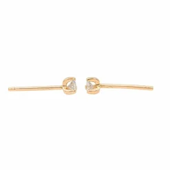 Boucles d'oreilles Puces Or rose Diamant