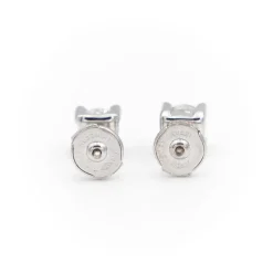 Boucles d'oreilles Puces Or blanc Diamant